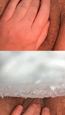 FTM Teases, Fingers Snatch Until Squirting And All Fingers Inside