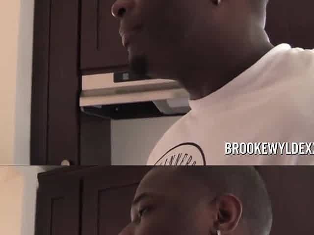 Brooke Wylde, Brooke Black And Rob Piper In Brooke Uses Her Natural Tits To Seduce Black Guy