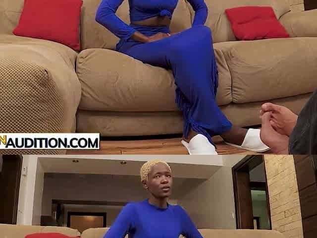 Ebony Wannabe Model From Africa Did Amazing On Her First Casting