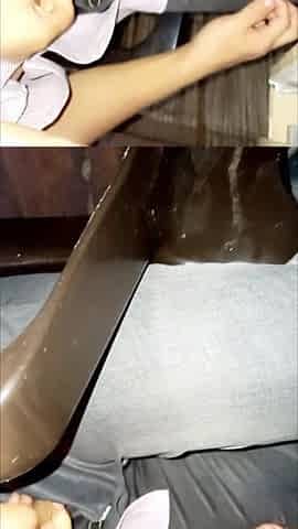 At Last He Fulfilled His Fantasy! Deep Blowjob with Spit for My Old Stepdad