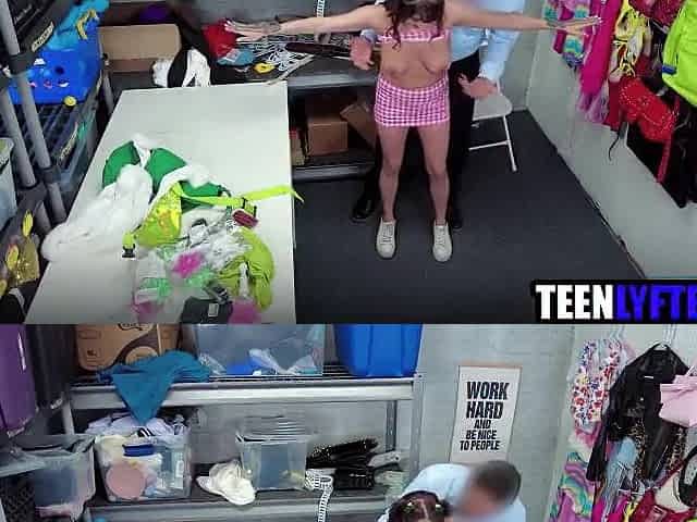 Youthful shoplifter drilled hard