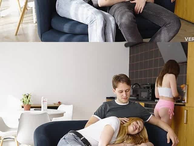 We have Sex while Big Booty Girlfriend Cooked Lunch