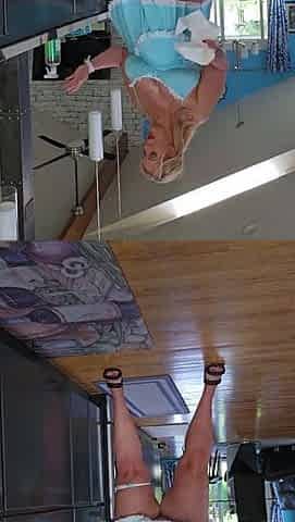 Amateur striptease and Solo masturbation