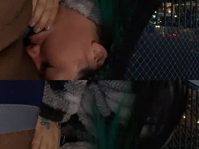 My Friend Give Me a Blowjob on the Balcony and I Fuck Her Hard