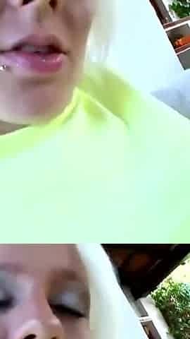 Louana gives a blowjob and also foot fucks Terry Reid
