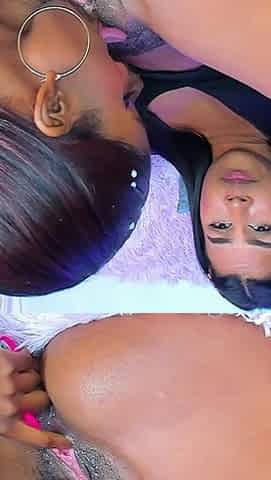 Two Lesbian Sluts Licking Wet Pussy Until They Squirt