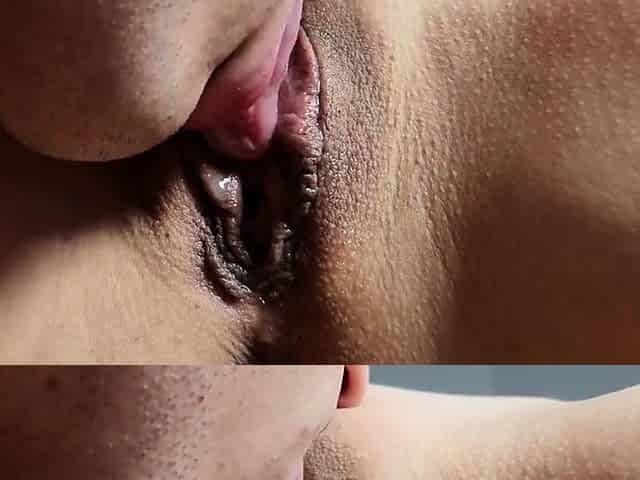 Teen has unexpected orgasm from user's cunnilingus