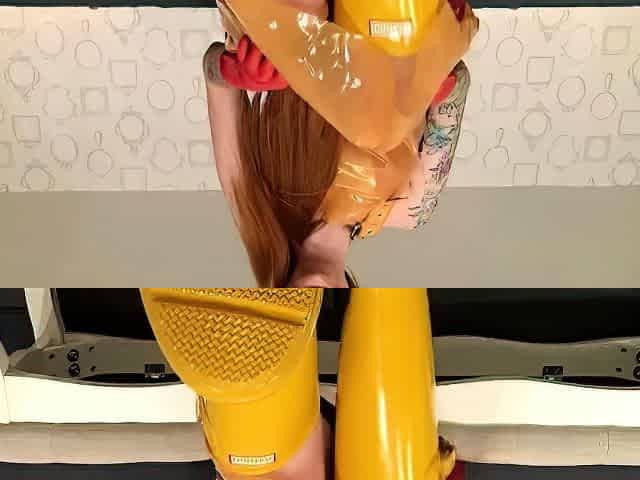 GloveMansion - Rubber boots and gloves JOI with Zara Durose