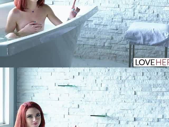 Tiny Redhead Lola Fae Has Her Feet Worshiped