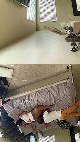 Surprised to watch what the bedroom camera caught!