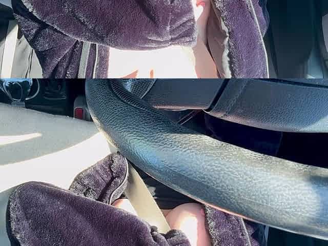 New Long Car Ride with Artemisia Love Flashing Her Horny Juicy Big Boobs Long Hair Fetish Hard Nipples
