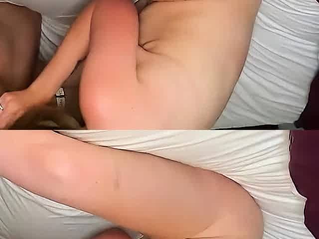 A bare adult dame likes oral hump and a red-hot creampie