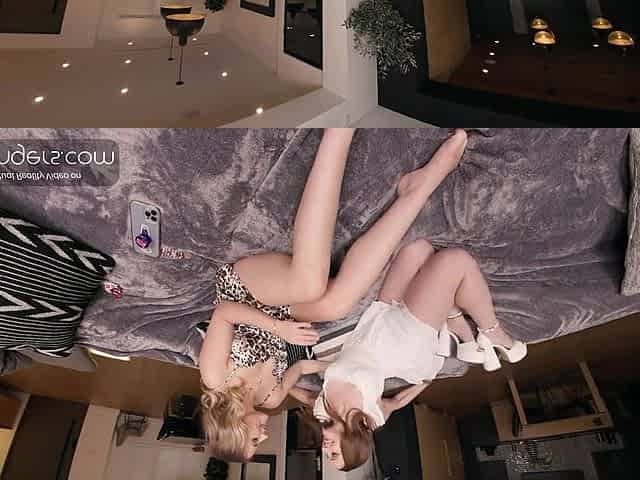 VR Bangers Hot Chicks Anna Claire Clouds & Laney Grey HD Porn Pt3
