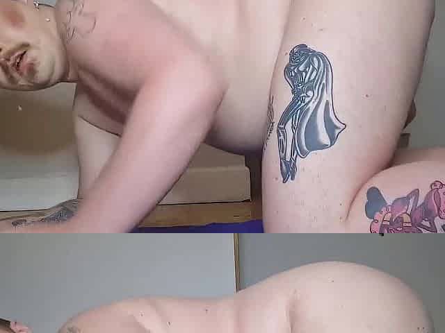 Screwing my butt with my pink sex tool