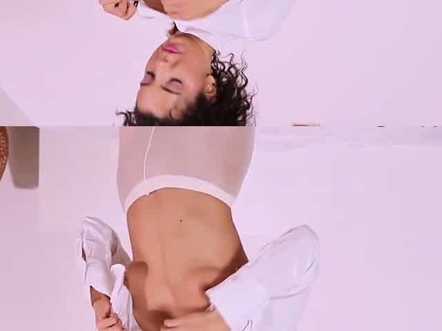 Mitzis sloppy deep throat in high heels on private casting