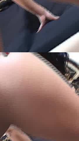 Ahegao Slut Stuffs Dripping Pussy with Glass Toy