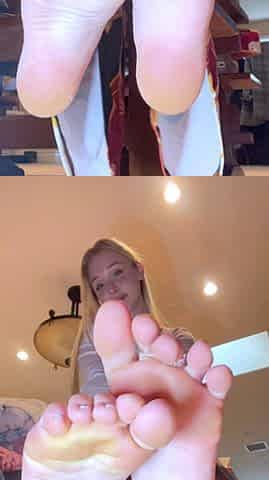 Maitresse Madelines solo foot fetish POV