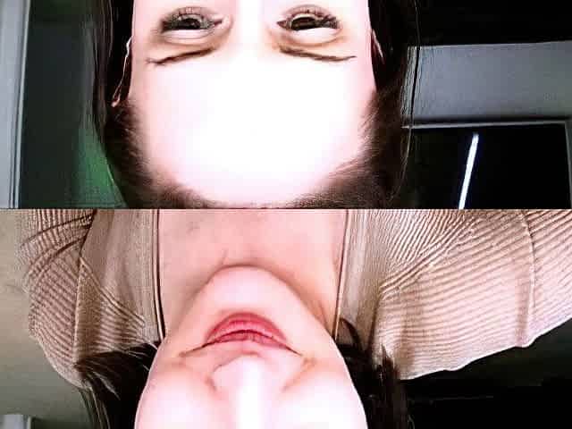 Mature brunette amateur giving a great POV blowjob