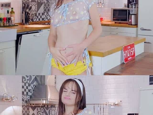 Teen Olivia Zlota Fucks A Big Dildo Like It's A Real Cock