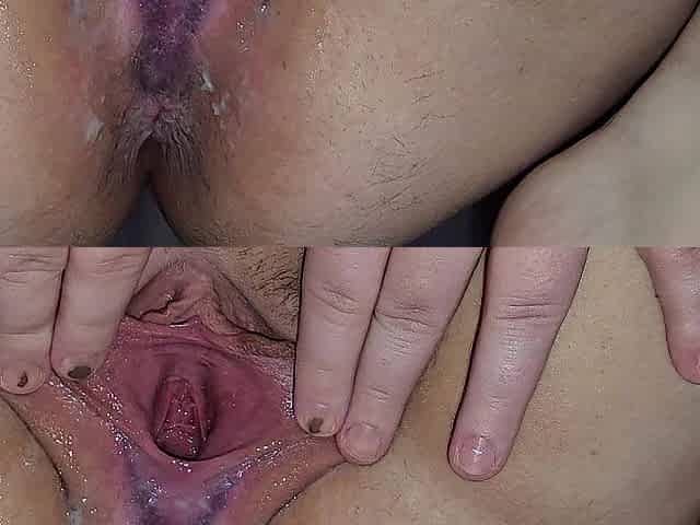 Widening My Pink Twat and Flexing it After Being Drilled HARD