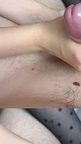 Handjob in Bed From Long Legs Beauty in Pantyhose
