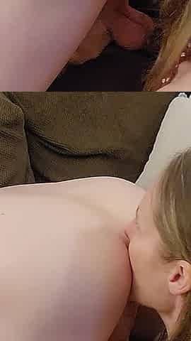 Blowjob and Rimming with Creampie Finish.