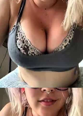 Big boobs milf masturbates with her dildo