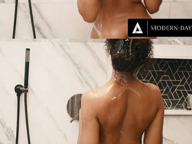 MODERN DAY SINS Horny Olivia Jay Masturbating In Shower Caught Bestie s Pervert Boyfriend Peeking