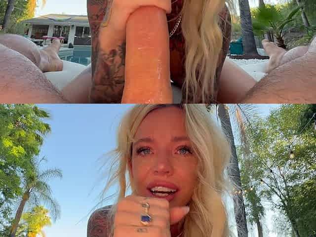 My POV with Tattoed Blonde Babe Kitt Jones
