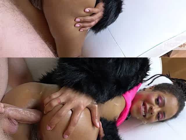 Hooking Up With Skinny Ebony Whore Kira