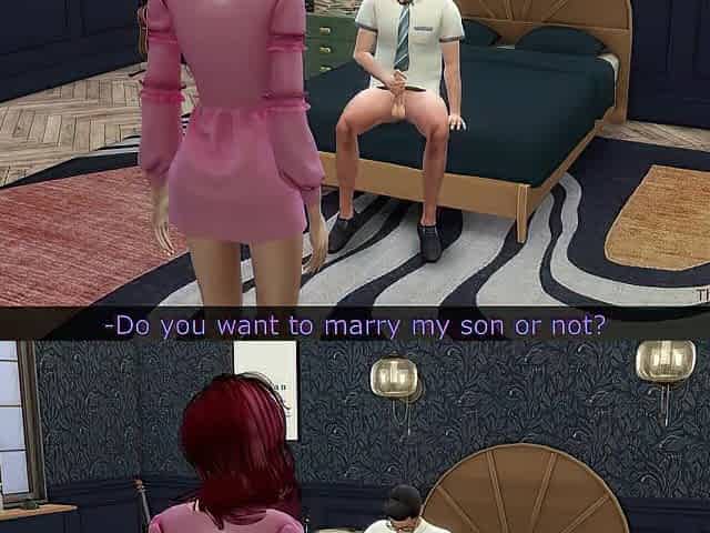 Stepdad tests if his stepson's girlfriend is worthy in daybed