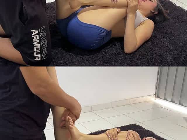 I See My Stepsister Doing Yoga in Leggings... I Couldn't Stand It and I Fucked Her Hard in All Positions