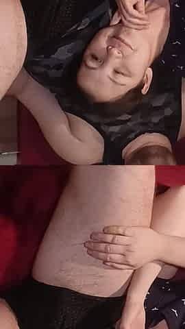 Family Movie Viewing, Cum in Stepmom's Mouth