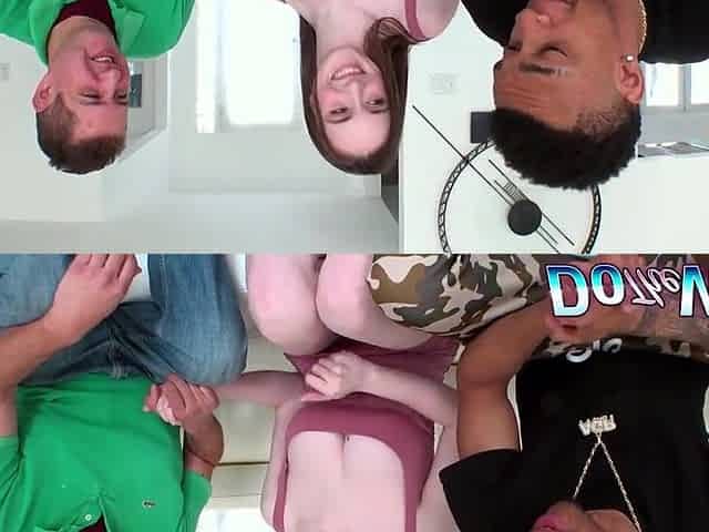 White Wife Hazel Moore Gets Blacked Right Next to Her Hubby