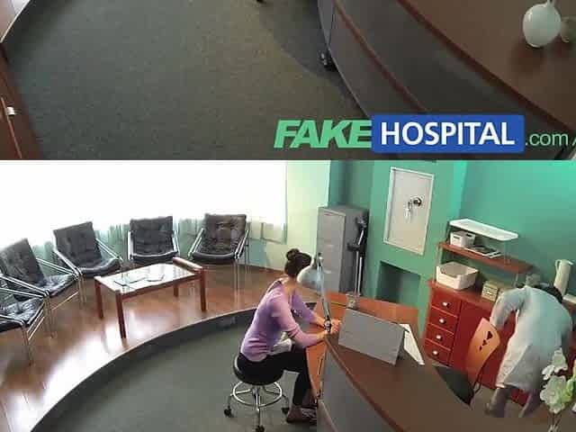 FakeHospital Doctor faces hawt brunette hair from insurance company