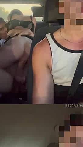 Fucking Tiny Lil Babe in the Uber, She Is so Horny That Jerks off the Driver - Massy Sweet