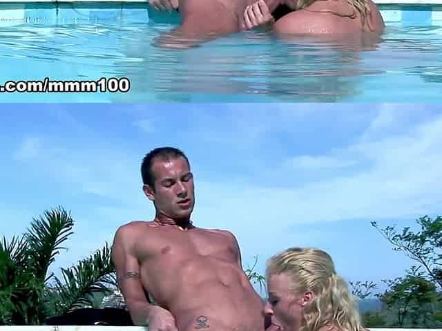Mike Angelo Deeply Fucks Blonde Eva Z by the Pool - MMM100