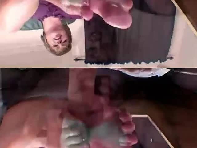 mother I'd like to fuck giving Footjob - Compilation