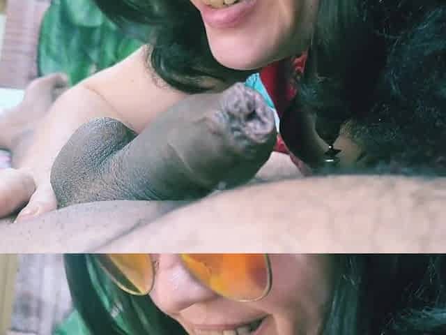 Camera Dude Manages To Put Dick In The Beauty Throat.
