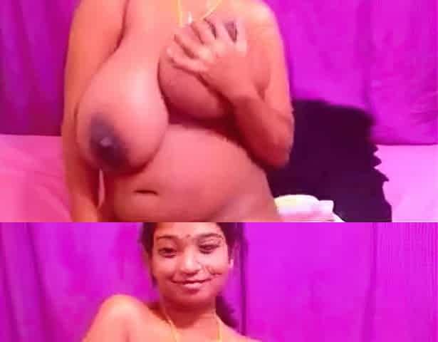 Big-Titted Indian Webcam Girl Plays with Dildo