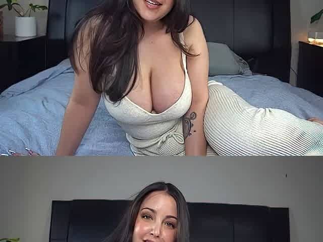 Chubby Brunette Big Boobs Dildo Masturbation