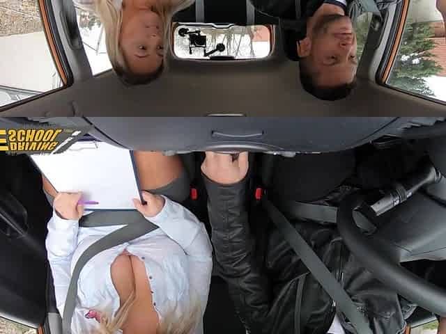 Hot Backseat Sex with Babe with Big Naturals Riding Cowgirl - Big ass Euro slut in reality hardcore