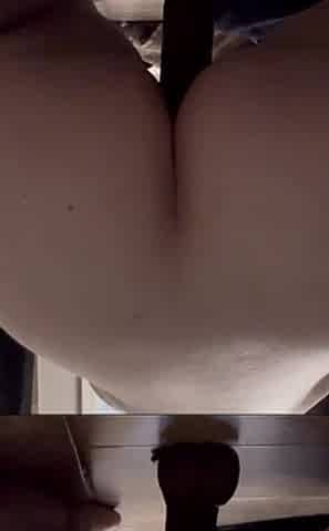 Me Struggling to Ride My BBC Dildo I Tried to Make It Fit