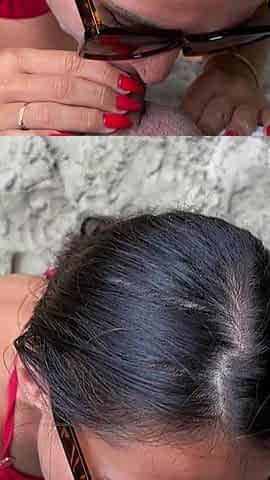 Anal on the Tropical Beach with Cum in Mouth
