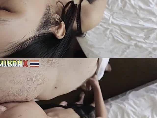 JohnTronX - Hawt Thai hottie in ebony underware takes my hard shaft