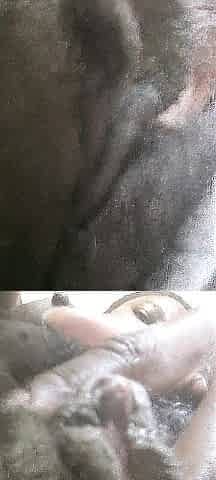 German corpulent curly ebony twat closeups