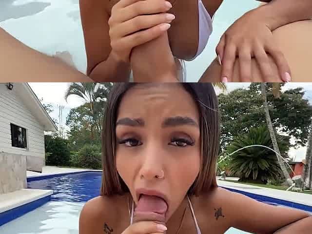 Pool Day And Hard Sex! With The Gorgeous Colombian Teen 18+ Samy Sun7