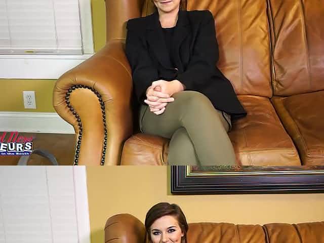 Yammy Smilling Amateur MILF Blows Dick And Rimming At Auditions