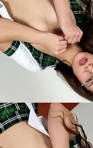 She in High Heels Masturbating