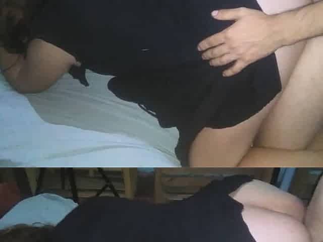 Boy Fucks Girl in Black Dress